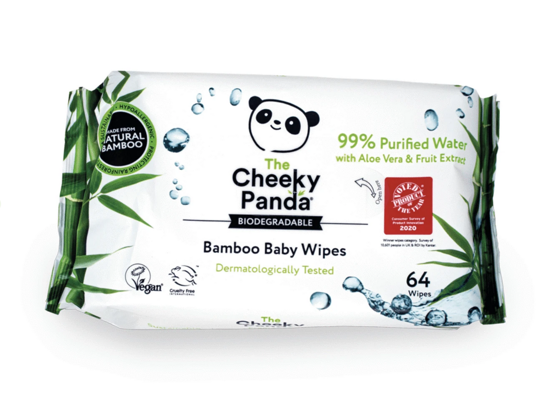 CHEEKY PANDA Baby doekjes 64s