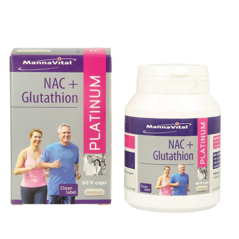 Mannavita MannaVital NAC + Glutathion Platinum  60 vegi-capsules