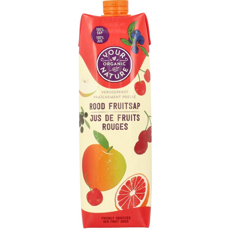 Your Organic Nature Rood Fruitsap 1ltr