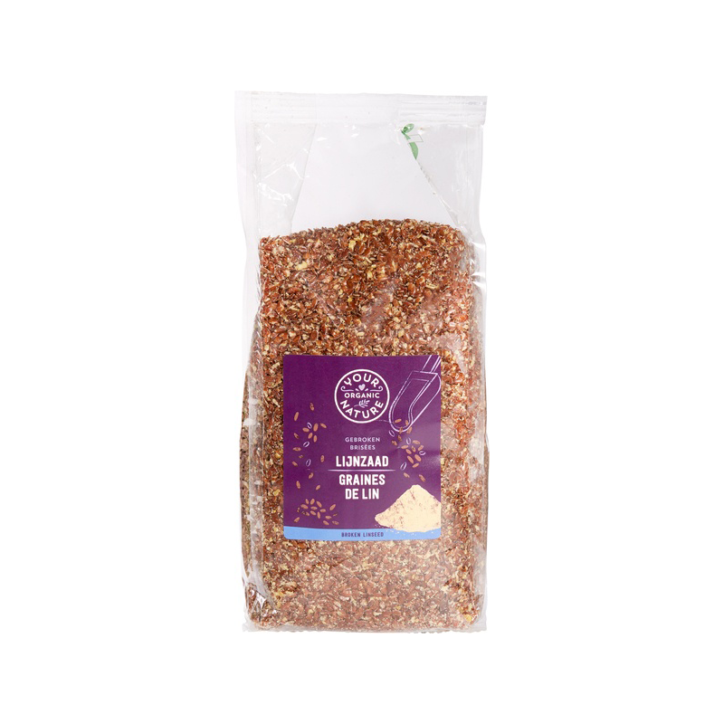 Your Organic Nature Gebroken lijnzaad bio 400 gram