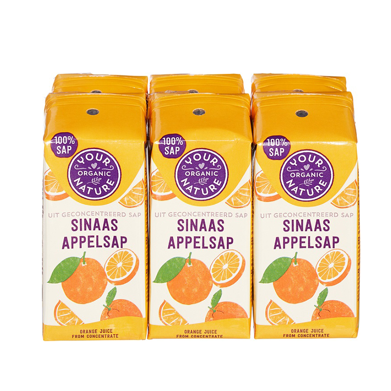 Your Organic Nature Sinaasappelsap 6 pakjes 1200 ml