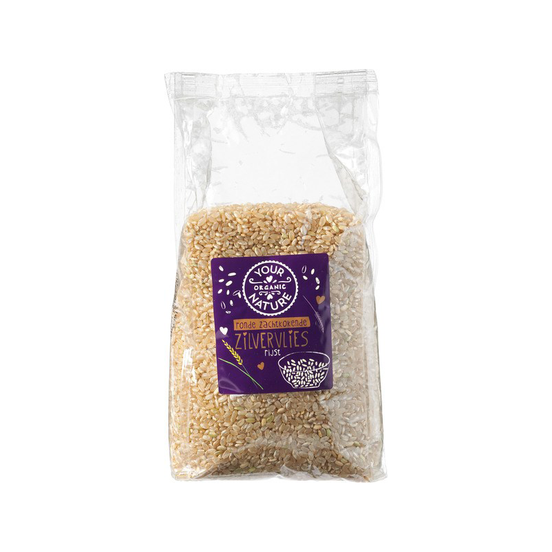 Your Organic Nature Zilvervliesrijst rond bio 800 gram
