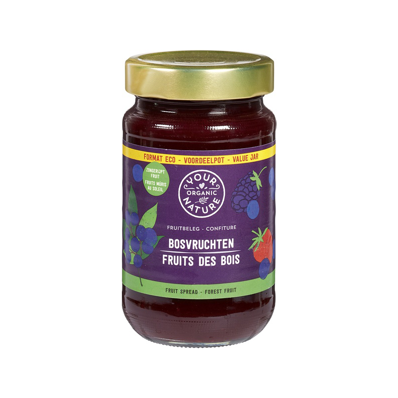 Your Organic Nature Bosvruchten fruitbeleg jam bio 375 gram