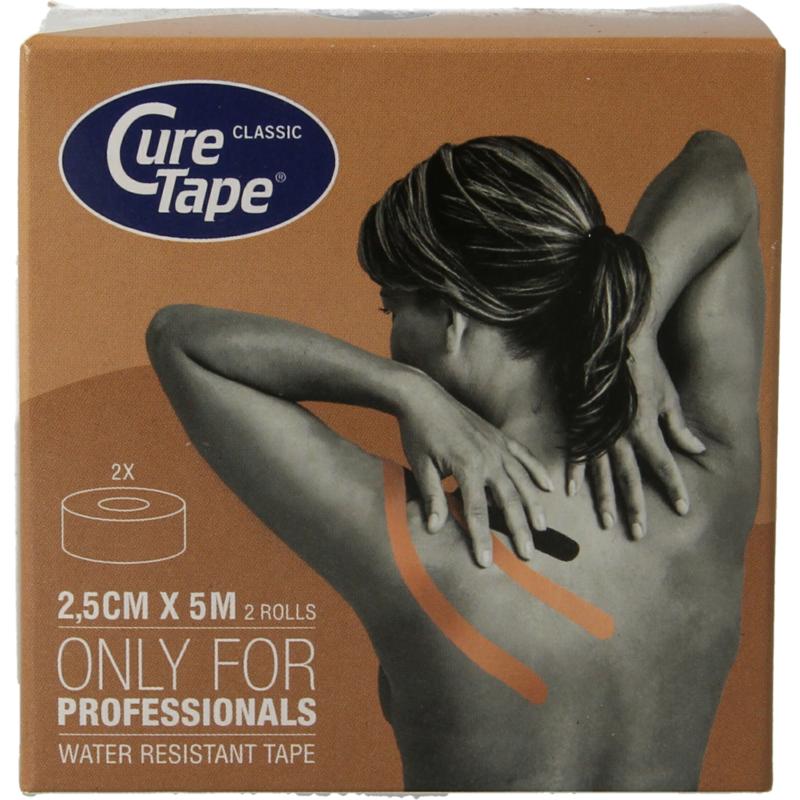 Curetape cure tape 2.5cm x 5mtr beige