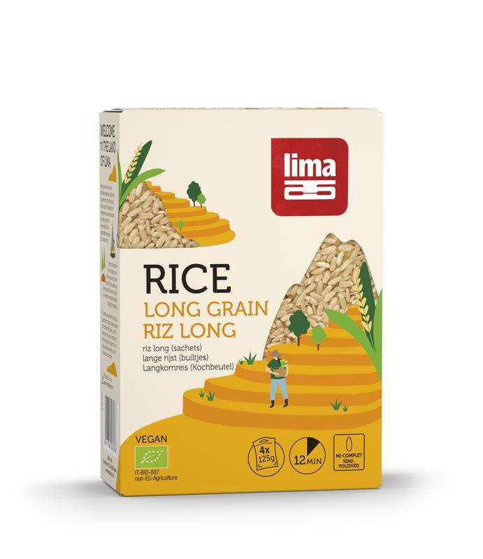 Rijst lang kookbuiltjes 4 x 125 gram