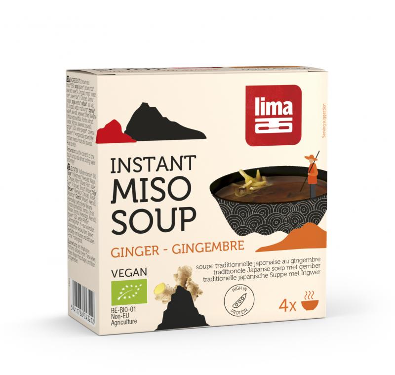 Instant miso soep gember 4 x 15 gram