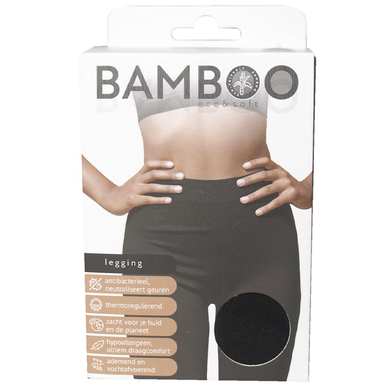Bamboo Full Legging Eco & Soft zwart xl