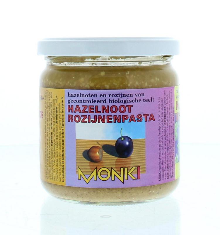 Hazelnoten-rozijnenpasta eko
