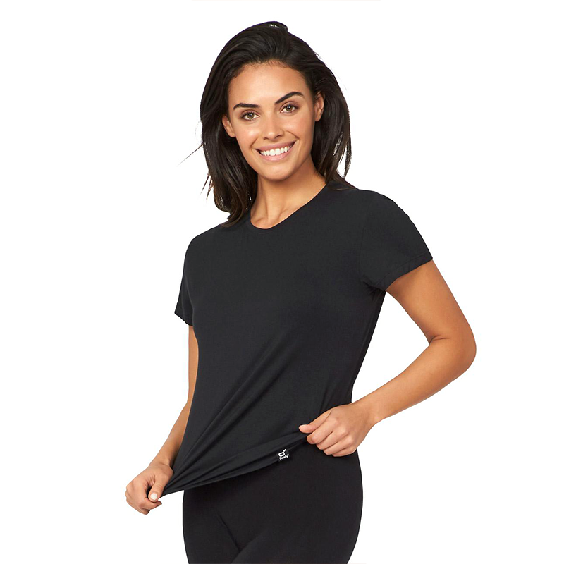 BOODY Women's crew neck t-shirt - M black