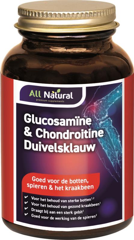 All Natural Glucosamine & Chondroïtine Duivelsklauw 120 tabletten