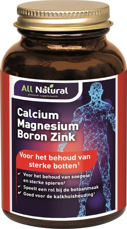 All Natural Calcium Magnesium Boron Zink 90 tabletten