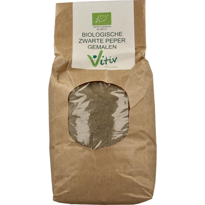 Vitiv peper gemalen zwart bio