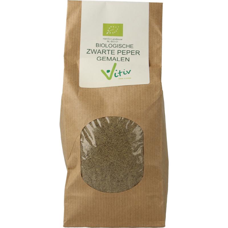 Vitiv peper gemalen zwart bio
