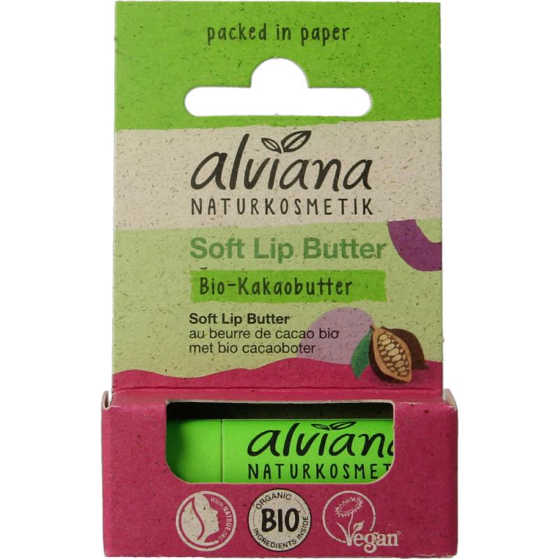 ALVIANA Soft lip butter met bio cacaoboter 5gr