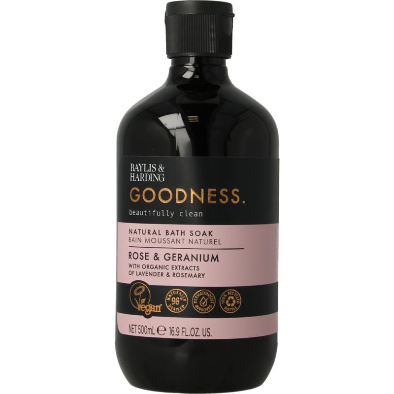 Baylis & Harding bath soak goodness rose&gerani