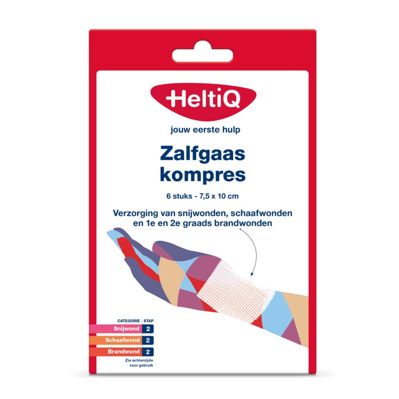 Heltiq zalfgaas 7.5x10cm Heltiq