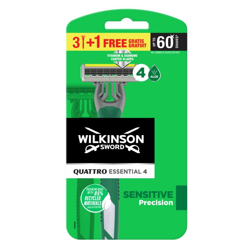 Wilkinson wilk quattro sensitive 3+1