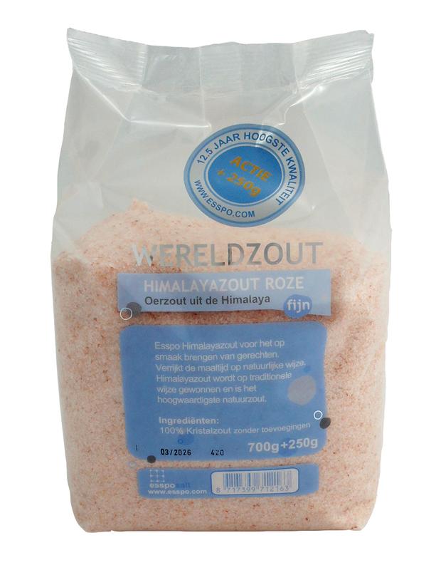 Himalayazout roze fijn 700gr+250gr