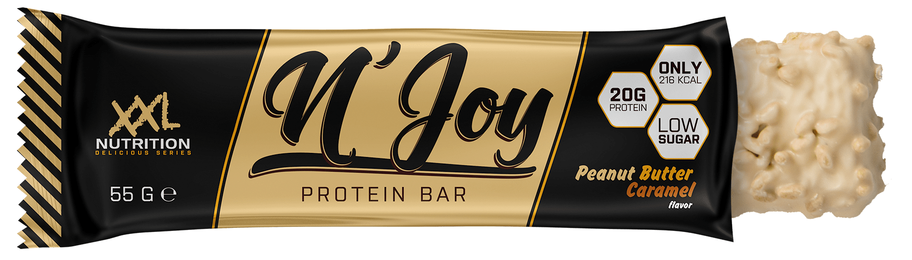 XXL Nutrition N'Joy Protein Bar Peanut butter & Caramel 55 gram