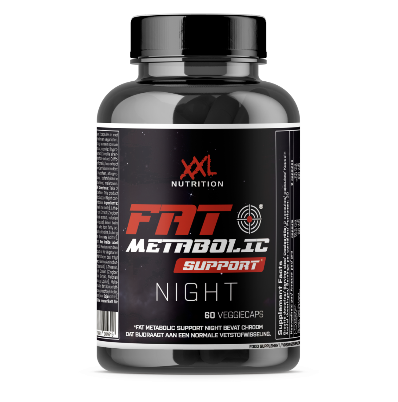 XXL Nutrition Fat Metabolic Support Night 60 veggiecaps
