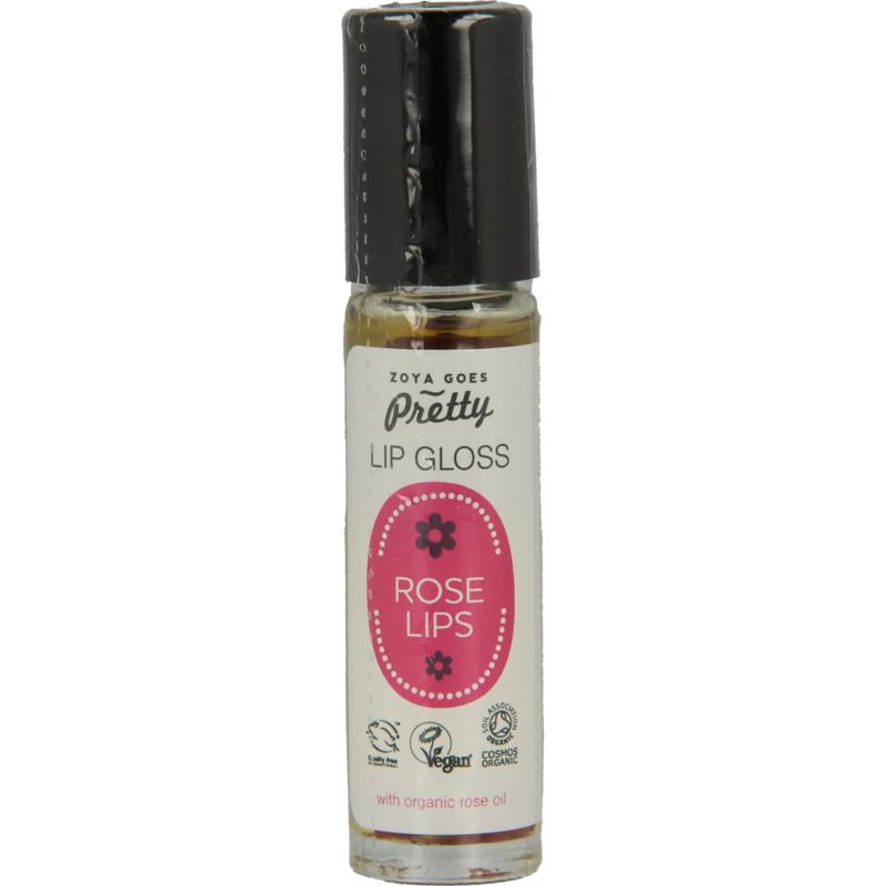 Zoya Goes Pretty lip gloss rose lips