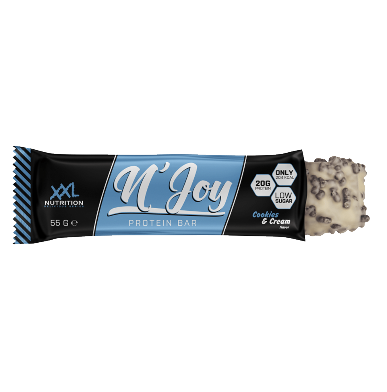XXL Nutrition N'Joy Protein Bar Cookies & Cream 55 gram