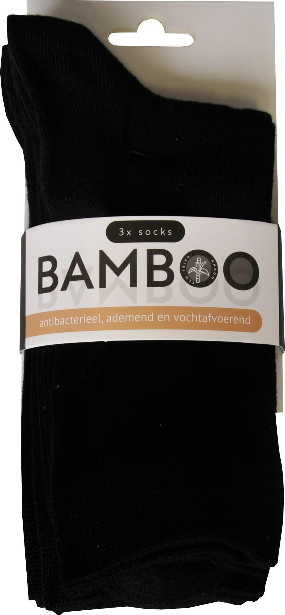 Naproz Bamboo Airco sokken zwart 39-42 3paar