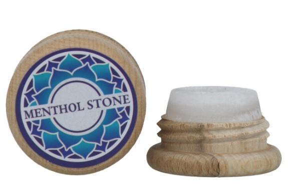 Menthol Stone massagesteen in houten doosje 6 gram menthol