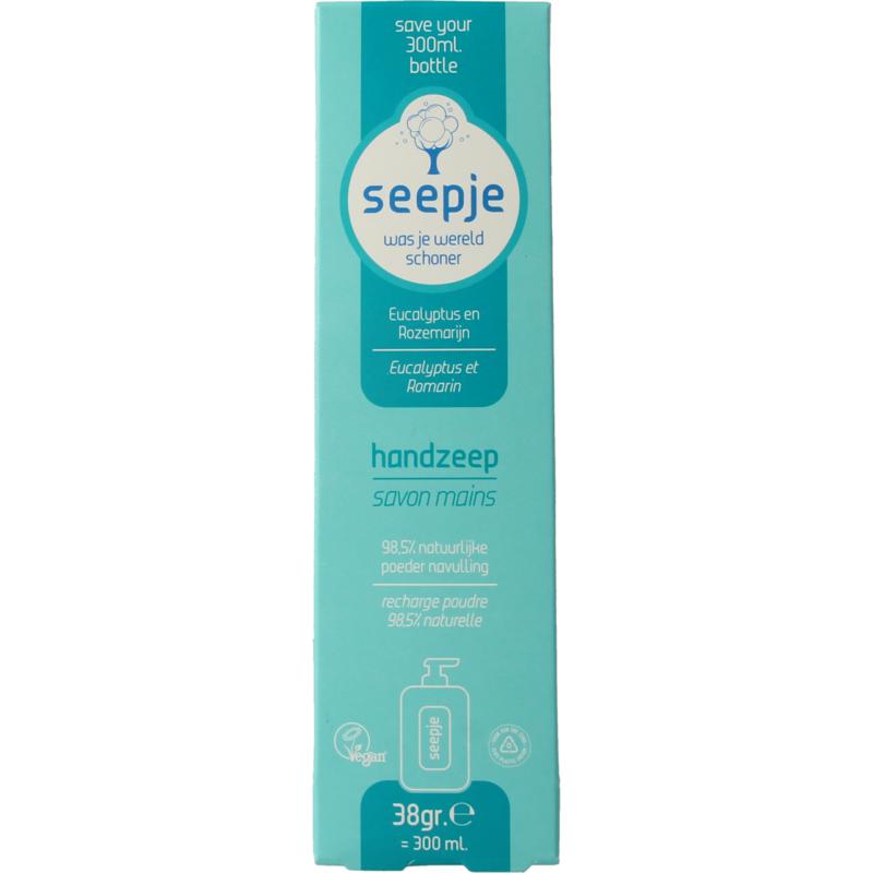 Seepje handzeep eucalyp & rozem navul