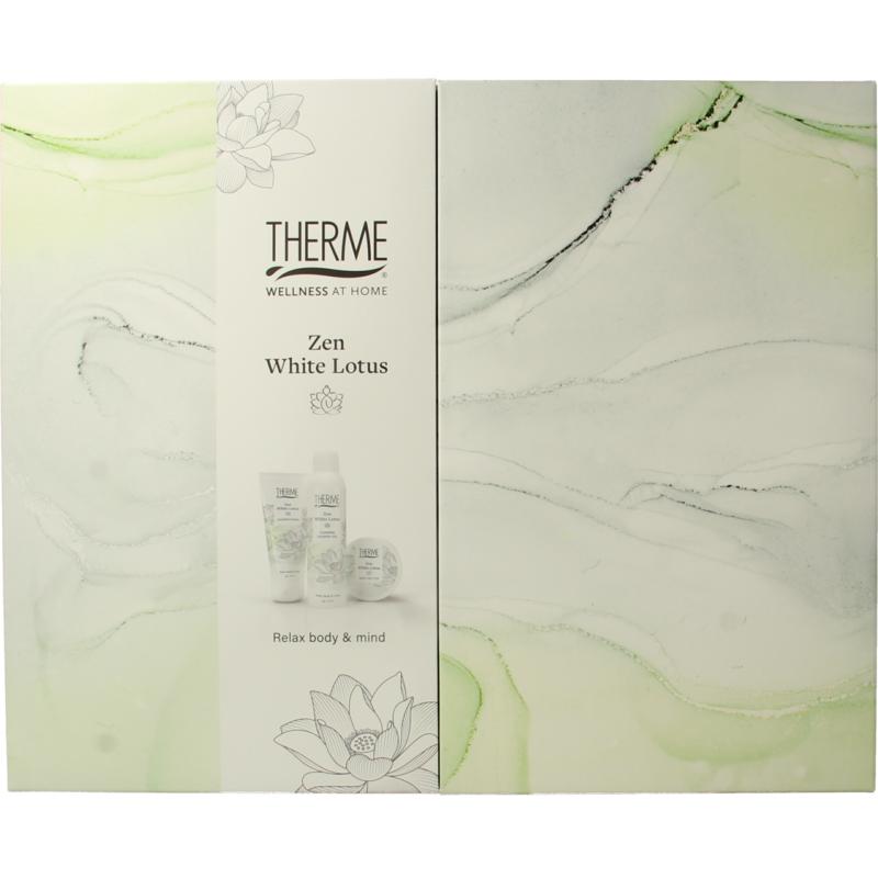 Geschenkverpakking zen white lotus harmonica scrub
