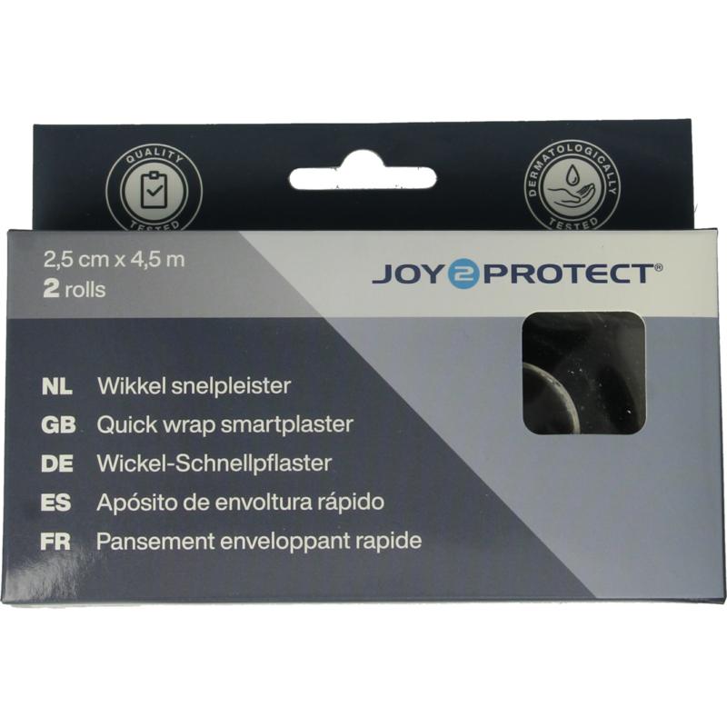 Joy2Protect snelpleisters zwart 2.5cmx4.5