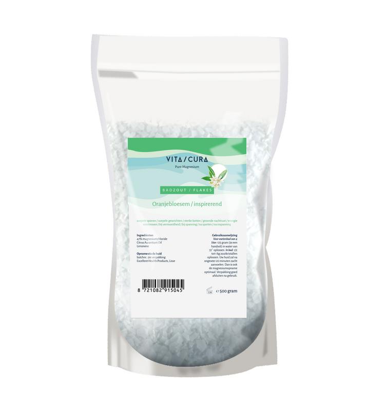 Vitacura Magnesium Zout Flakes - Oranjebloesem 500 gram