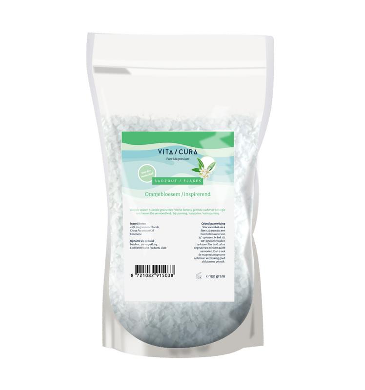 Vitacura Magnesium Zout Flakes - Oranjebloesem 150 gram