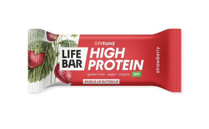 Lifefood lifebar proteine aardbei bio