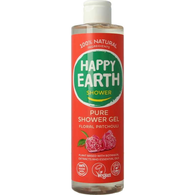 Happy Earth Natuurlijke douchegel Floral Patchouli