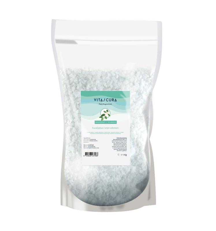 Vitacura Magnesium Zout Flakes - Eucalyptus 1000 gram