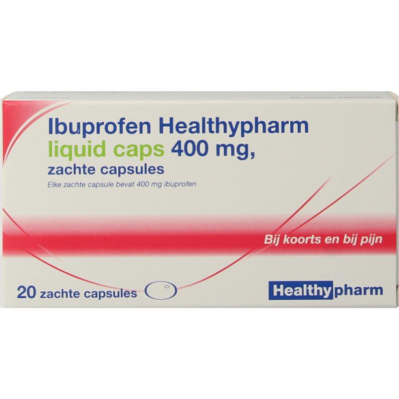 Healthypharm ibuprofen 400mg liquid caps