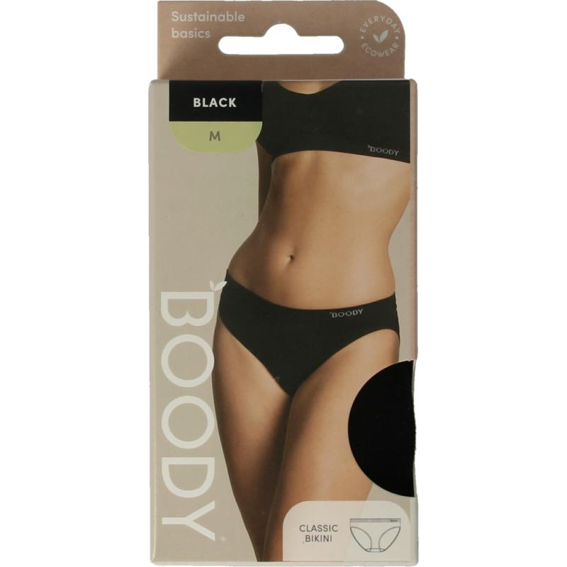 Boody classic bikinislip zwart mediu