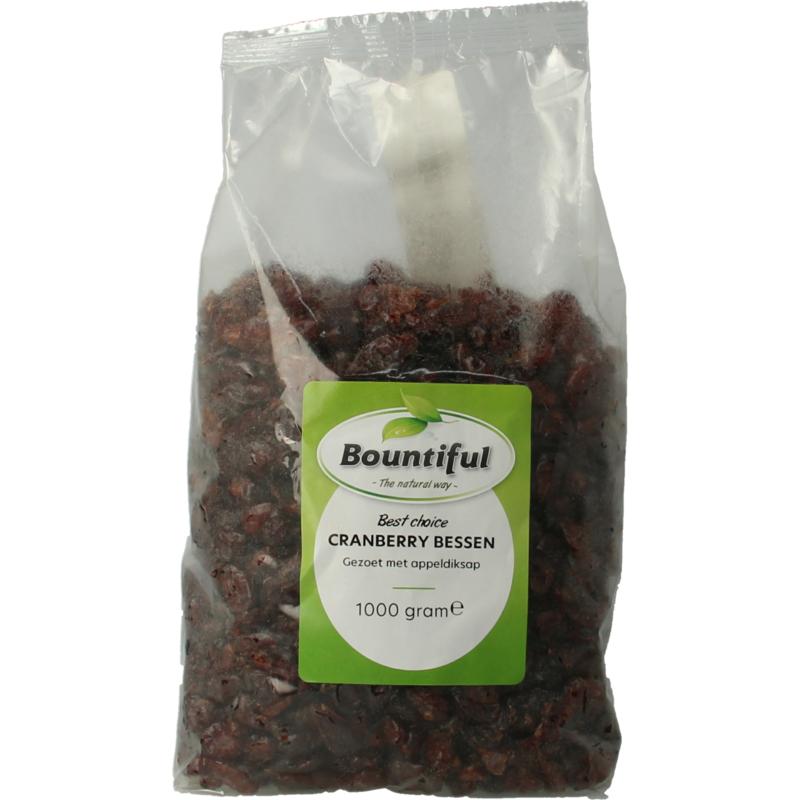 Bountiful cranberries appelsap
