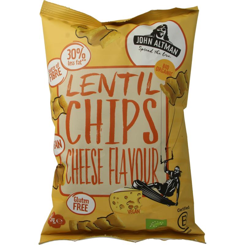 John Altman lentil chips vegan cheese bio