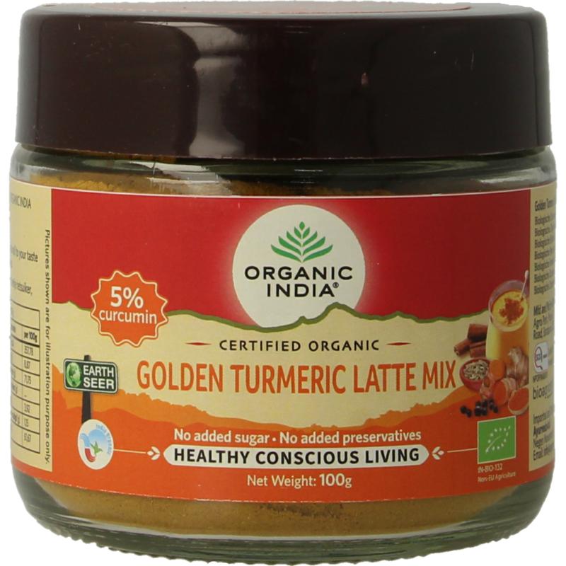 Organic India golden turmeric latte mix