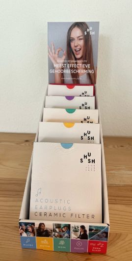 Myrpharma shush oordoppen display av