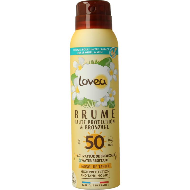 Lovea high prot & tanning mist spf50