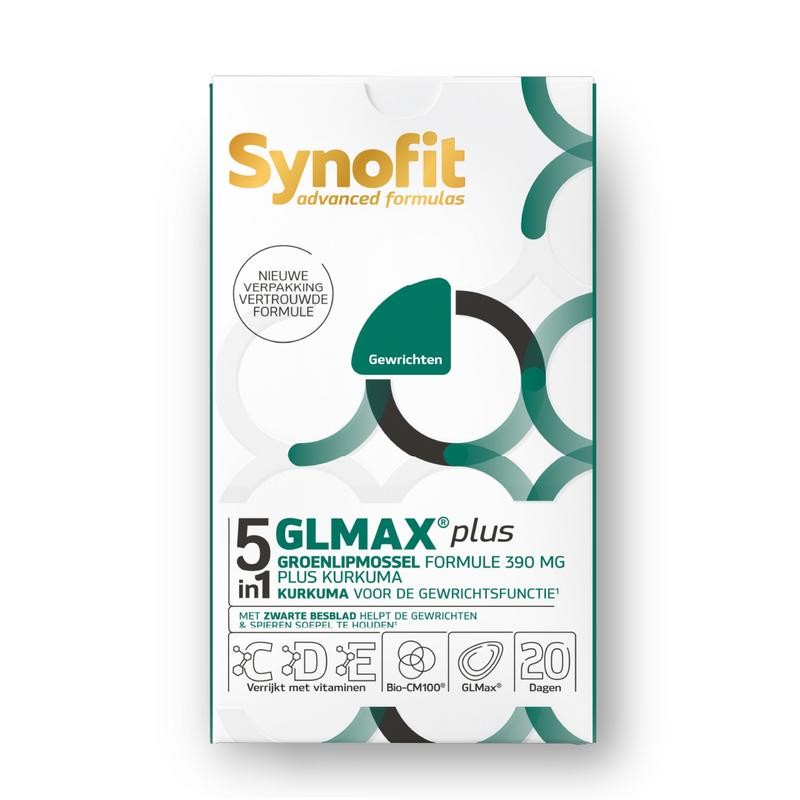 Synofit GLMax 5 in 1 Groenlipmossel Plus 60 softgels