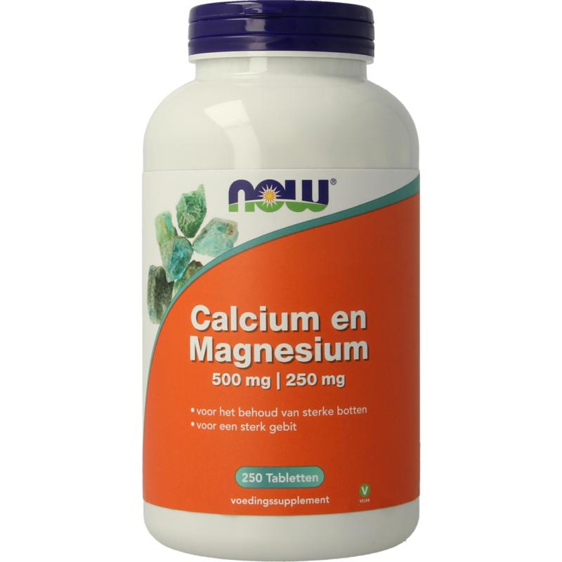 NOW calcium 500mg magnesium 250mg