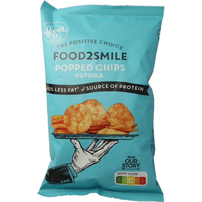 Food2Smile popped chips paprika