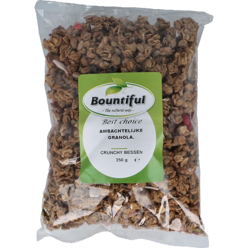 Bountiful ambacht granola krunchy bessen