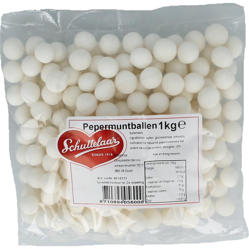 Schuttelaar Pepermuntballen