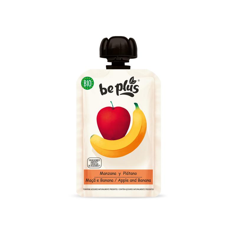 BIOCOUNTRY Beplus knijpfruit appl&banabio 100g
