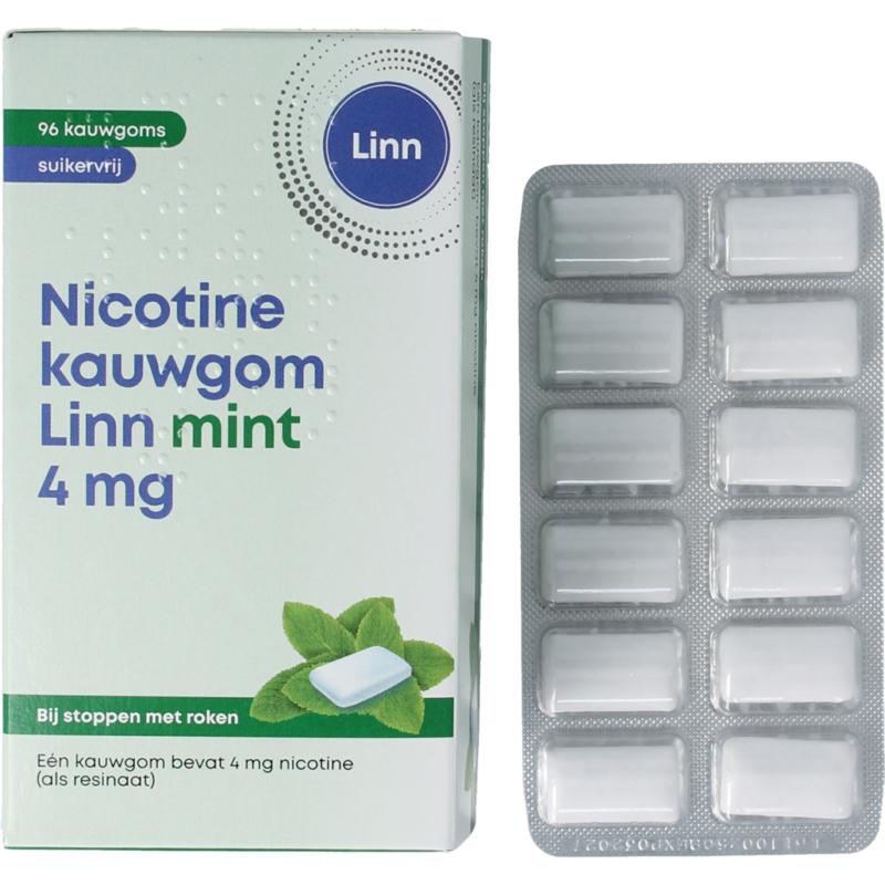 Linn nicotine kauwgom mint 4mg 96s